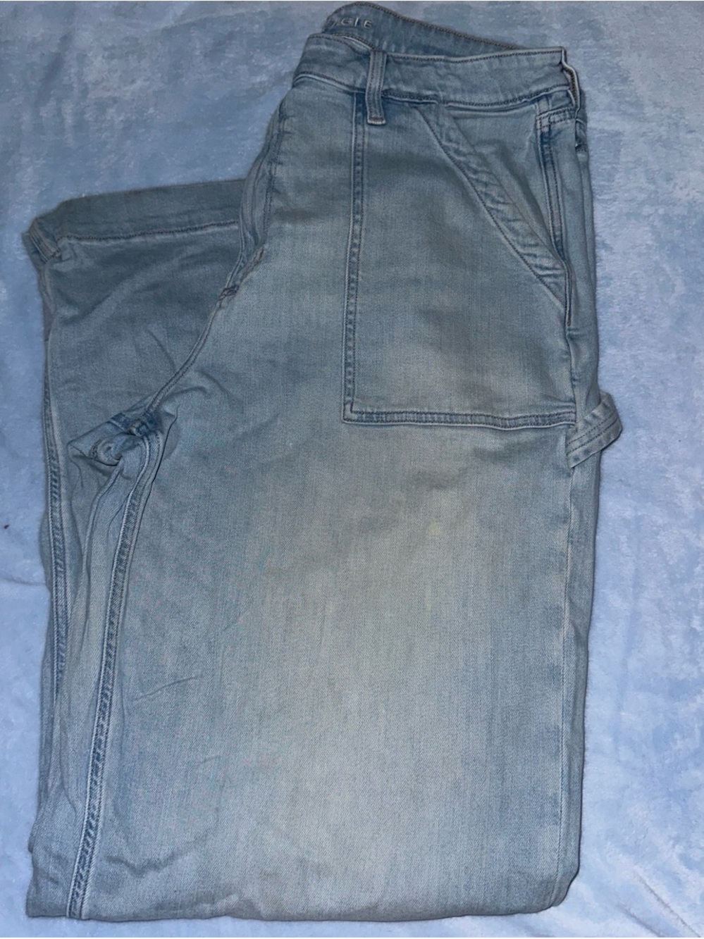 American Eagle Outfitters Light Blue Wide Leg Jeans